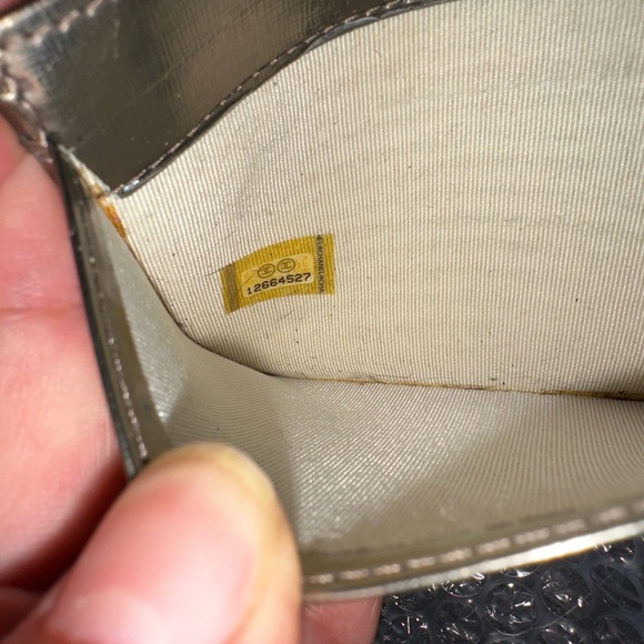 Chanel Metallic CC Logo Long Bifold Flap Wallet - Picture 7 of 12